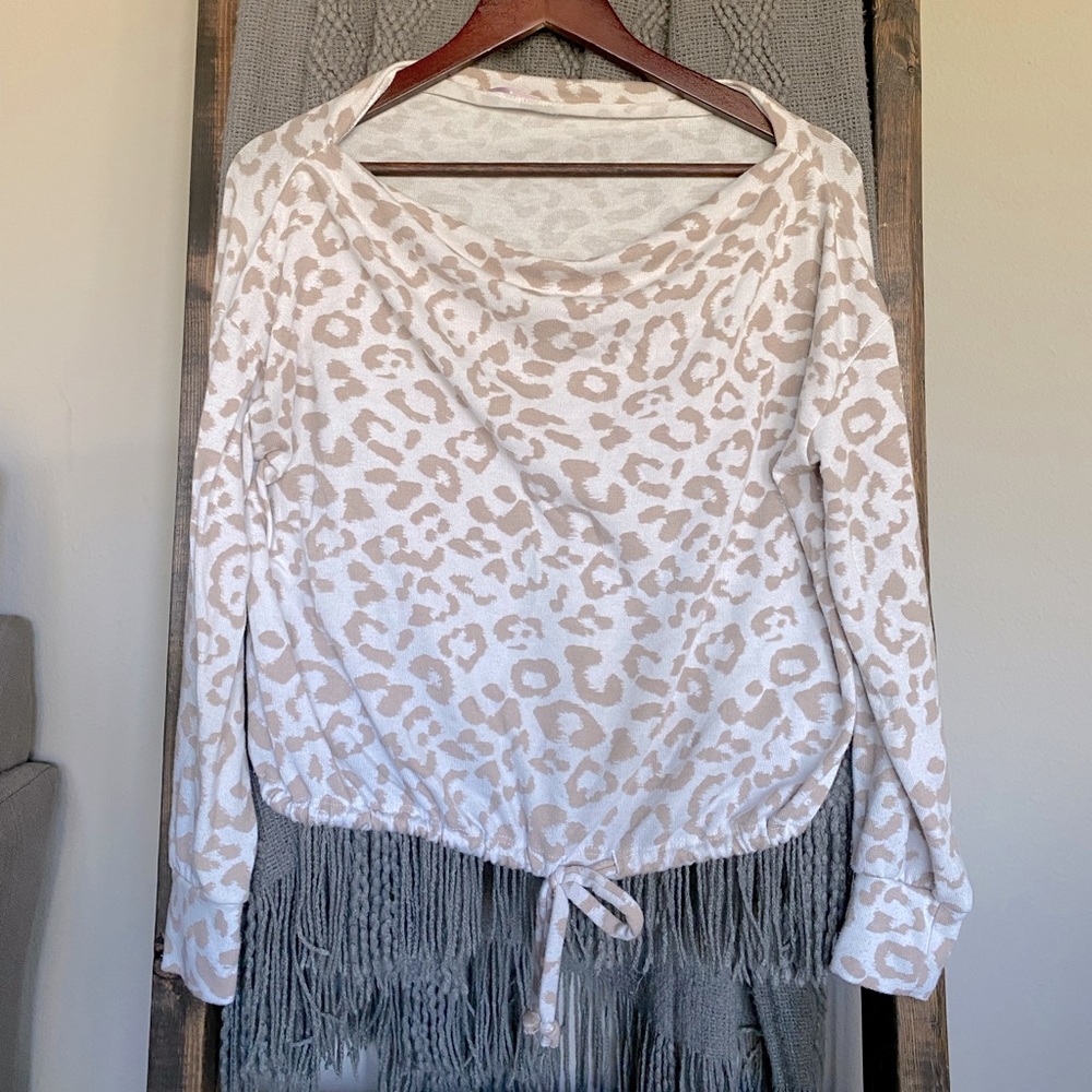 Off the shoulder long sleeve